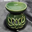 Ceramic Diffuser - Lotus - Green