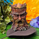 Polyresin Backflow Incense Holder - Greenman - Cones