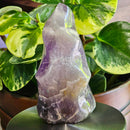 Chevron Amethyst Flame - 4.25"H