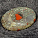 Palm Stone - Bloodstone African (Seftonite) - 2" x 3"