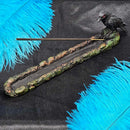 Porte-encens en polyrésine - Corbeau 10"