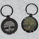 Keychain - Green Tree of Life 1.75"