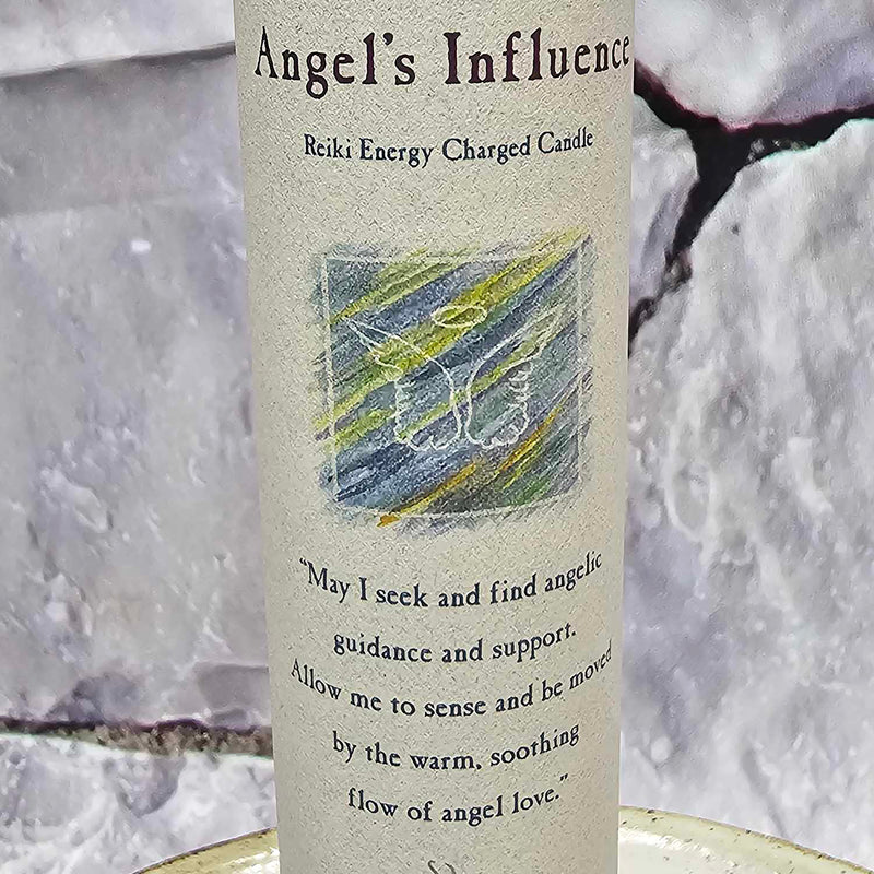 Herbal Magic Pillar Candle - 7" Tall - Angel Influence