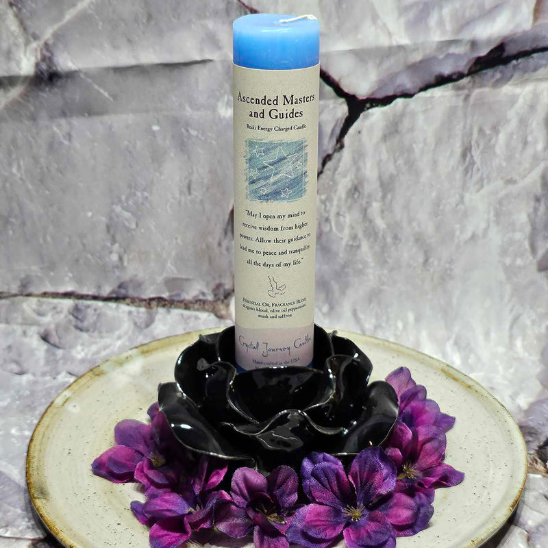 Herbal Magic Pillar Candle - 7" Tall - Ascended Masters and Guides