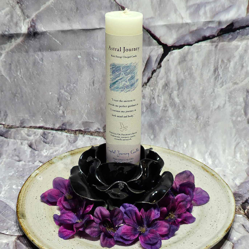 Herbal Magic Pillar Candle - 7" Tall - Astral Journey