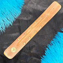Porte-encens en bois - Avec étoiles et soleil