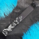 Porte-encens en bois peint - avec hibou et branches