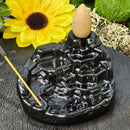 Backflow Incense Holder - Cascading Rocks - cones /sticks