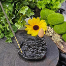 Backflow Incense Holder - Cascading Rocks - cones /sticks