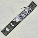 Incense Holder - Mosaic Moon Phases 13" White