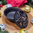 Cast Iron Incense Burner With Pentacle Lid