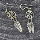 Boucles d'oreilles en argent sterling - Attrape-rêves