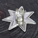 Silver-Toned Fairy Star Mini Candle Holder (Single)