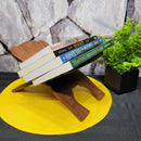Porte-livre en bois sculpté Pentacle - Taille 13"