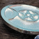 Silver Triple Moon Altar Tile - 4"