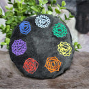 Black Velvet Chakra Cushion - 4.5"