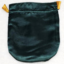 Green Satin Green Man Tarot Bag
