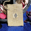 Jute Bag - w/Fatima Charm 2.5" x 4"