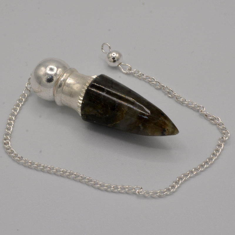 Pendulum - Gemstone - Chambered Labradorite-Crystals/Stones-Kheops-The Bat Witch Cavern