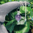 Pendule - Améthyste Plaqué Nickel Sephoroton