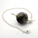 Pendulum - Fluorite Nickle Plated Sephoroton w/Chakras-Crystals/Stones-Kheops-The Bat Witch Cavern