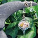 Pendule - Sephoroton en verre avec quartz rose et tourmaline