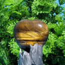 Pierre précieuse cœur gonflé 1,5" - Oeil de tigre