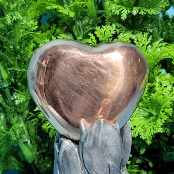 Puffy Heart Gemstone 1.5" - Copper