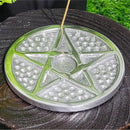 Porte-encens Pentacle en aluminium