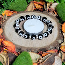 Bracelet - Evil Eye Black Beads w/Antique Silver-Toned Beads