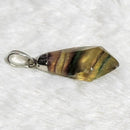 Pendentif en fluorite arc-en-ciel en forme de diamant (0,5" à 1,25")