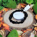Bracelet - Pierre roulée - Obsidienne noire