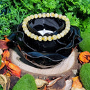 Bracelet - Pierres boules 6mm - Citrine