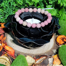 Bracelet - 8mm Beads - Rhodonite