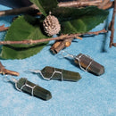 Bloodstone Wire Wrapped Pendant - 1.5" to 1.75"