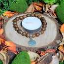 Bracelet - Perles 8mm - Perles en Bois avec Charme Arbre de Vie