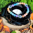 Bracelet - 7 Chakras - Agate craquelée avec mains de Fatima