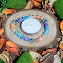 Bracelet - 7 Chakras - Agate craquelée avec mains de Fatima