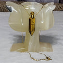 Necklace - Tigers Eye Crystal Perfume / Aromatherapy Bottle