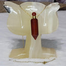 Necklace - Carnelian Crystal Perfume / Aromatherapy Bottle