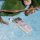 Selenite w/Kyanite Pendant 1.5"