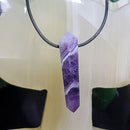 Collier - Améthyste 2 pointes 1,75" à 2,25"