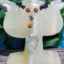 Collier - Collier pointe de flèche en quartz clair pour homme
