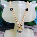 Collier - Perles Hippie avec Oeil de Tigre (Ajustable)