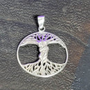 Pendentif en Argent Sterling - Arbre de Vie Infini 1"