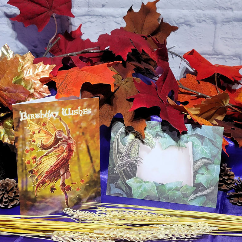Card - Autumn Fairy Birthday by Anne Stokes