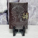 Leather Journal -  Tree of Life w/Latch - 3" x 5"