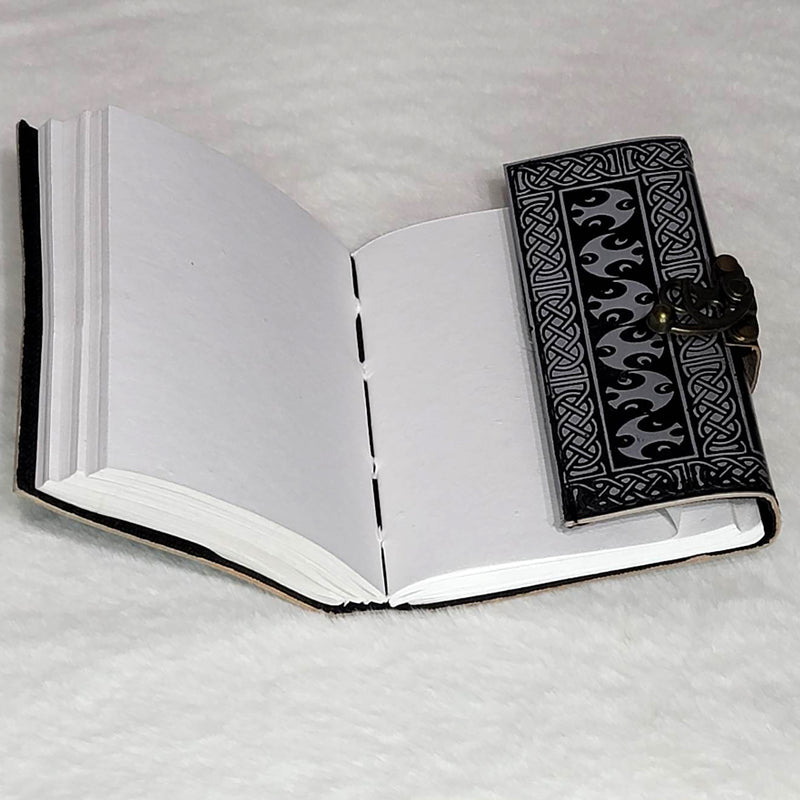 Leather Journal -  Pentagram w/Latch - 5" x 7"