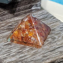 Pyramid - 25-30mm - Orgone Carnelian