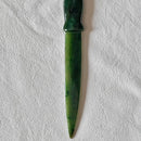 Athame - Coupe-papier - Jade néphrite canadien - 6" de long